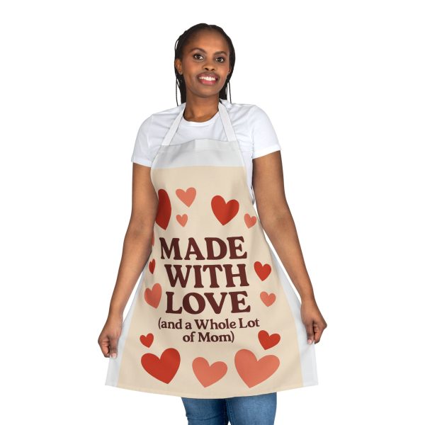 Made with Love And A Whole Lot Of Mom Apron - Image 2