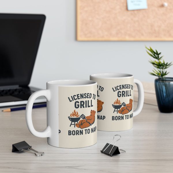 Licensed To Grill Born To Nap Mug - Image 3