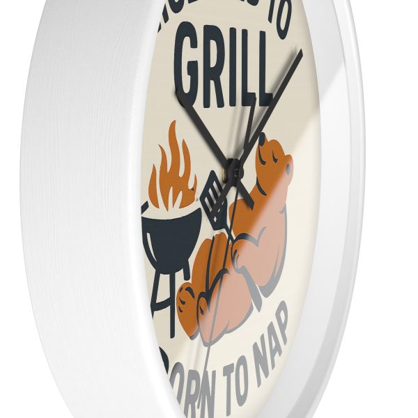 Licensed To Grill Born To Nap Wall Clock - Image 5