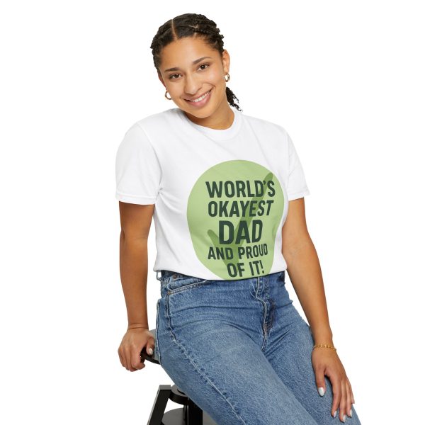 World's Okayest Dad T-Shirt - Image 4