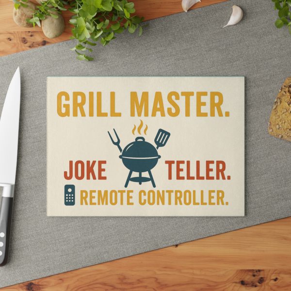 Grill Master Joke Teller Remote Controller Cutting Board - Image 3
