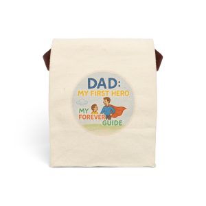 Dad: My First Hero Canvas Lunch Bag With Strap
