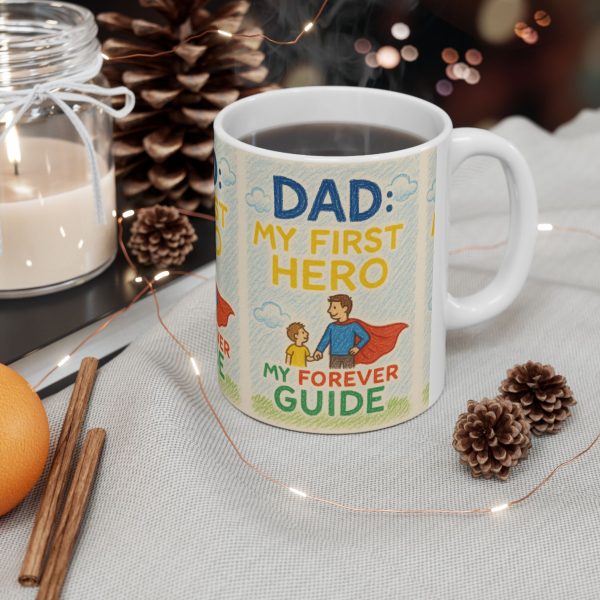 Dad: My First Hero Mug - Image 3