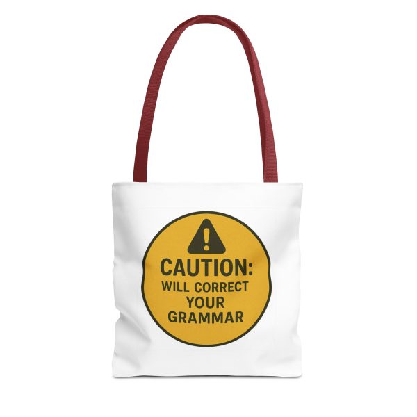 Caution Will Correct Your Grammar Tote Bag - Image 2