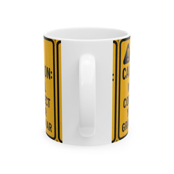 Caution Will Correct Your Grammar Mug - Image 2