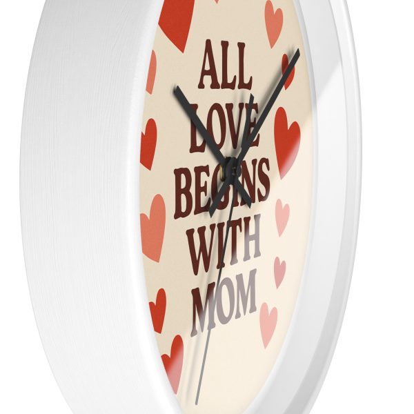 All Love Begins With Mom Wall Clock - Image 5