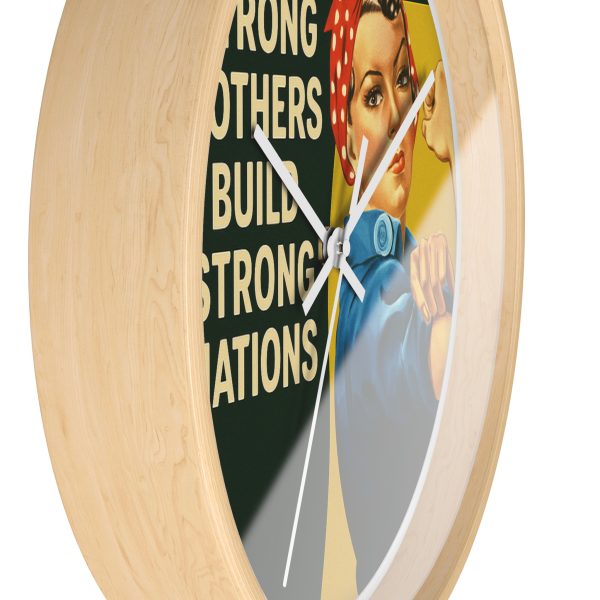 Strong Mothers Build Strong Nations Wall Clock - Image 3