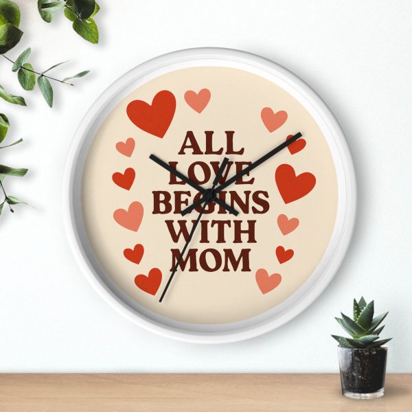 All Love Begins With Mom Wall Clock - Image 6