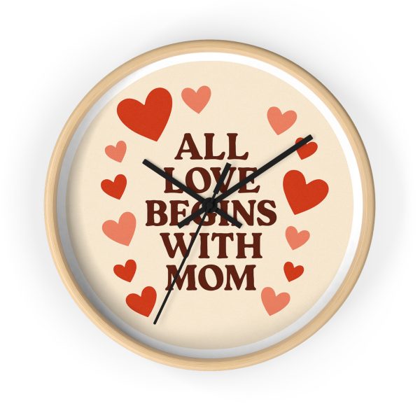 All Love Begins With Mom Wall Clock - Image 7