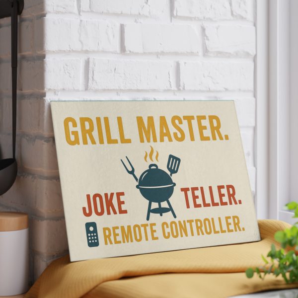 Grill Master Joke Teller Remote Controller Cutting Board - Image 4