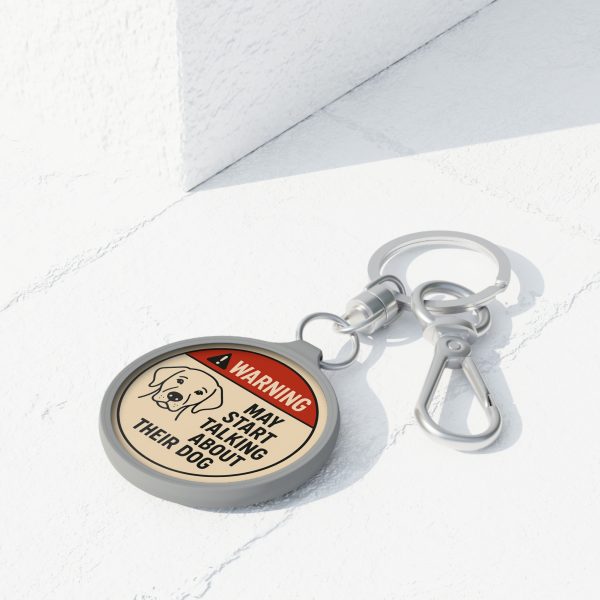Warning May Start Talking About Their Dog Keyring Tag - Image 3