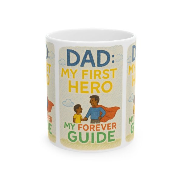 Dad: My First Hero - Dark Skin - Mug
