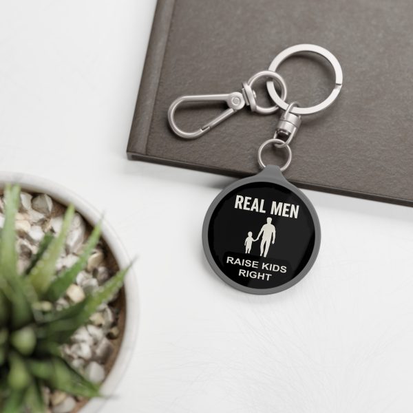 Real Men Raise Kids Right Key Tag - Image 4
