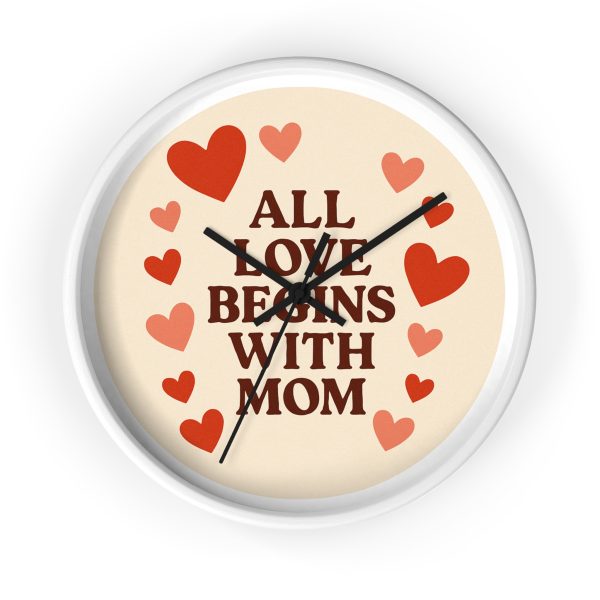 All Love Begins With Mom Wall Clock - Image 4