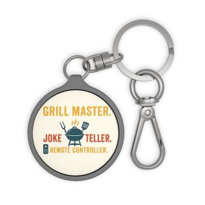 Grill Master Joke Teller Remote Controller Keyring Tag