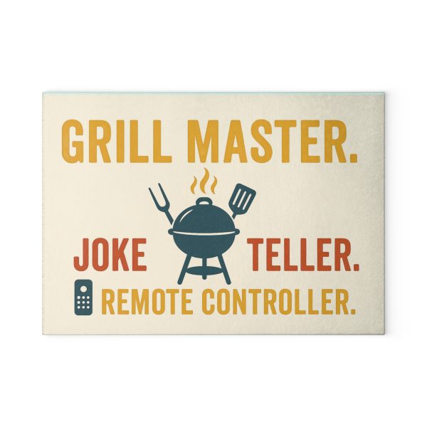 Grill Master Joke Teller Remote Controller Cutting Board