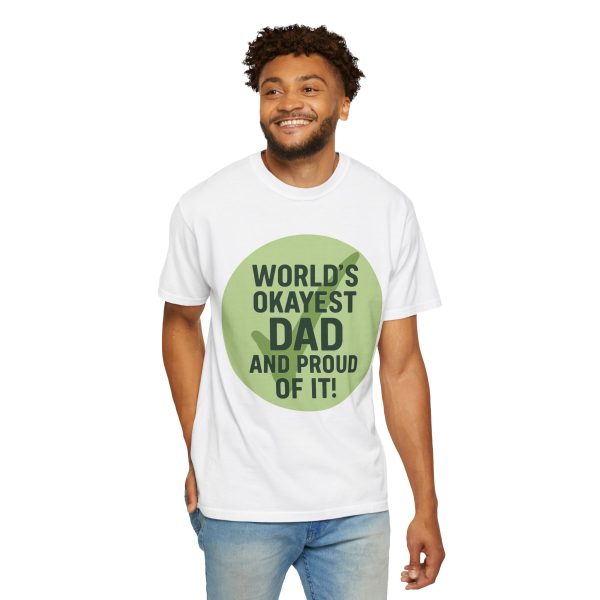 World's Okayest Dad T-Shirt - Image 3