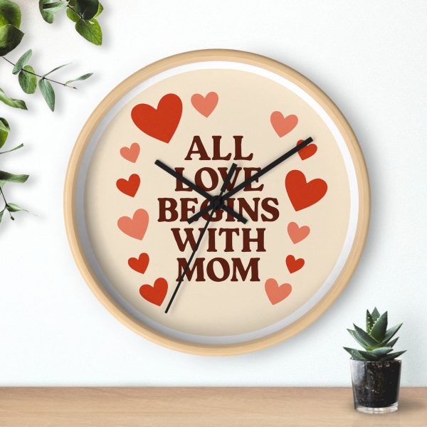 All Love Begins With Mom Wall Clock - Image 9