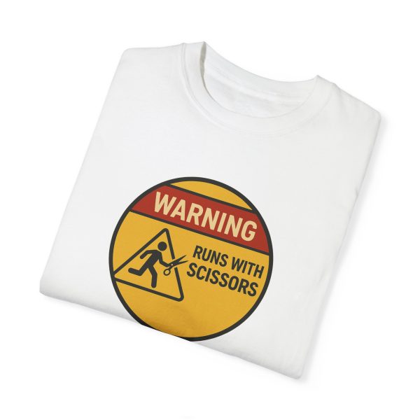 Warning: Runs With Scissors T-Shirt - Image 2