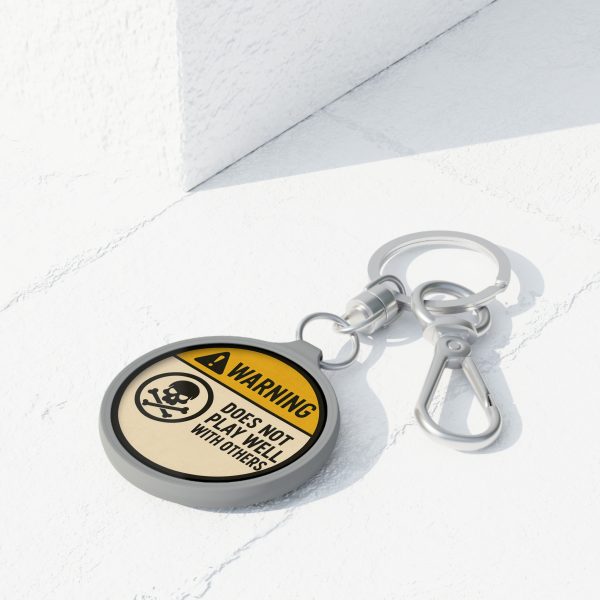 Keyring Tag - Warning Does Not Play With Others - Image 3