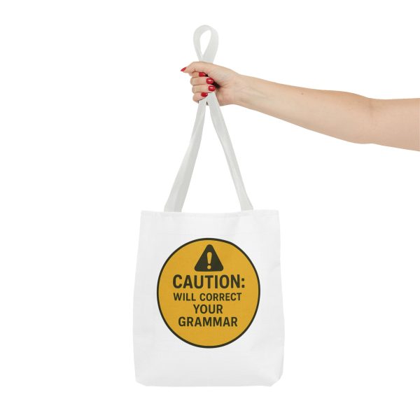 Caution Will Correct Your Grammar Tote Bag - Image 4