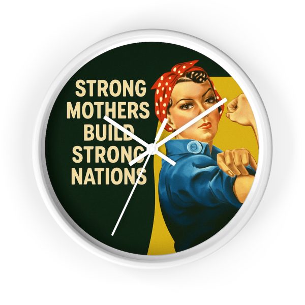 Strong Mothers Build Strong Nations Wall Clock - Image 5