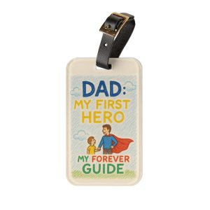 Dad: My First Hero Luggage Tag