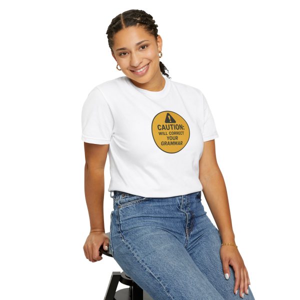 Caution Will Correct Your Grammar T-Shirt - Image 4