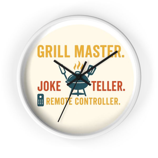 Grill Master Joke Teller Remote Controller Wall Clock - Image 2