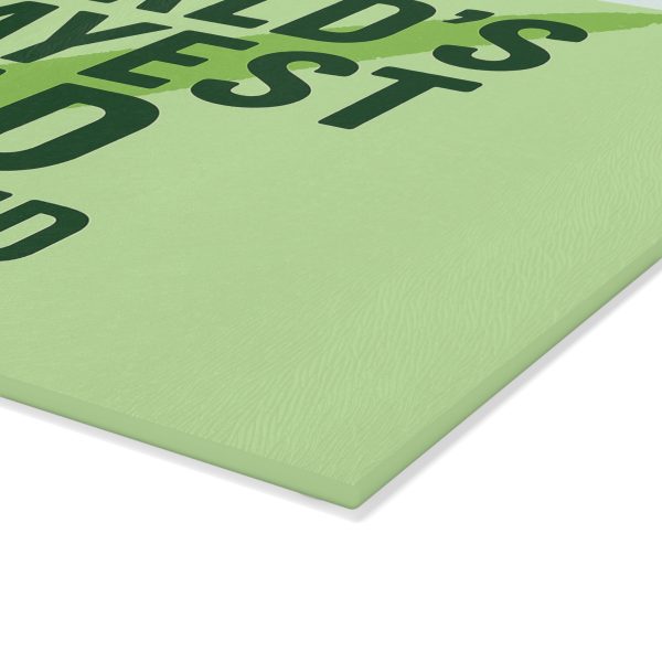 World’s Okayest Dad And Proud of It! Cutting Board - Image 2