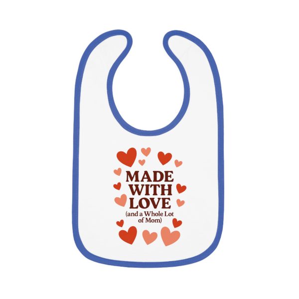 Made with Love Baby Bib - Cute Contrast Trim Bib for Newborns - Image 7