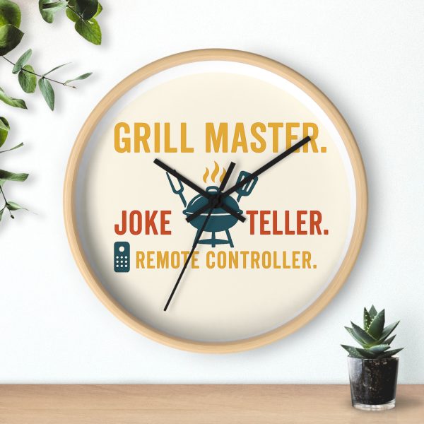 Grill Master Joke Teller Remote Controller Wall Clock - Image 5