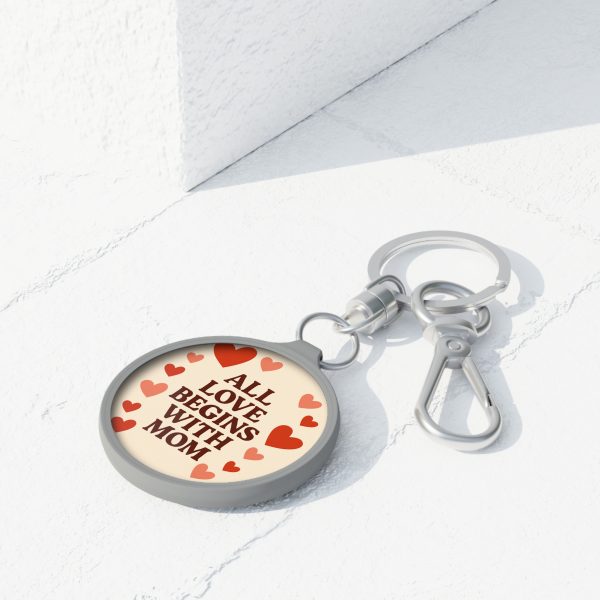 All Love Begins With Mom Keyring Tag - Image 3