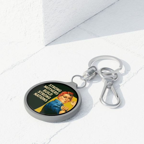 Strong Mothers Build Strong Nations Keyring Tag - Image 3