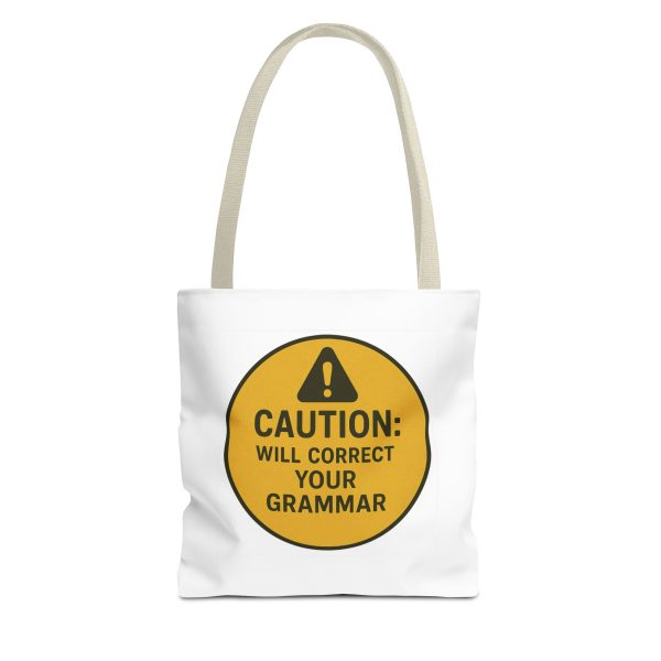 Caution Will Correct Your Grammar Tote Bag - Image 7