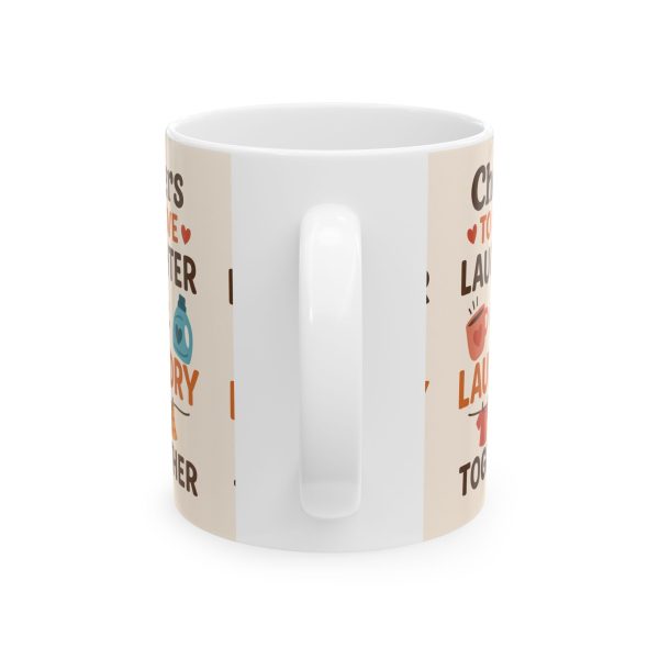 Cheers to Love Laundry And Laughter Ceramic Mug - Image 2