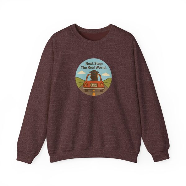 Next Stop Real World Graduation Sweatshirt - Image 4