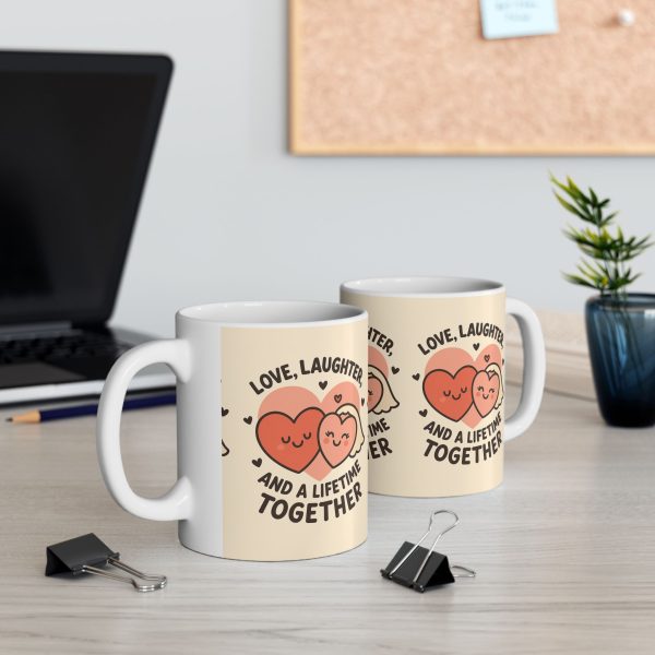 Mug Love Laughter Lifetime Ceramic Mug - Image 3