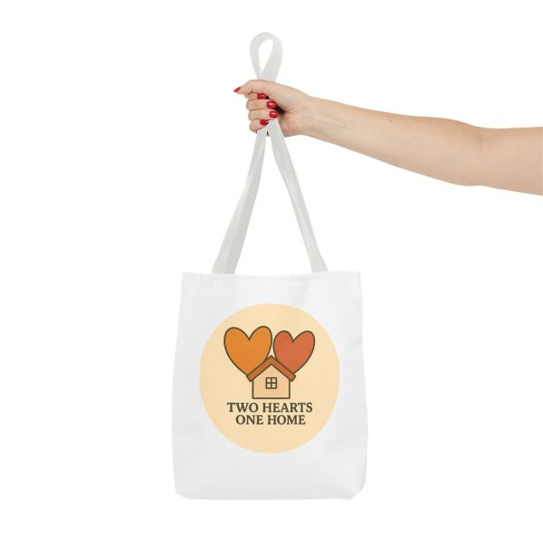 Two Hearts One Home Tote Bag - Image 4