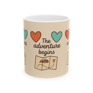 The Adventure Begins Ceramic Mug