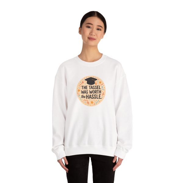 The Tassle Was Worth The Hassle Graduation Sweatshirt - Image 3