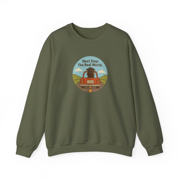Next Stop Real World Graduation Sweatshirt - Image 9