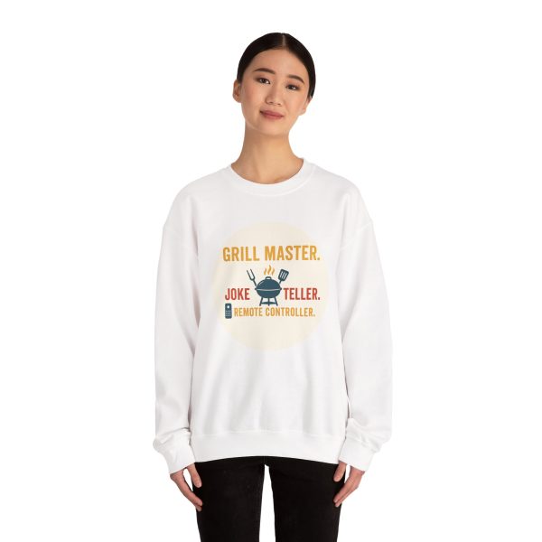 Grill Master Joke Teller Remote Controller Sweatshirt - Image 3