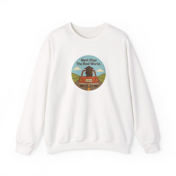 Next Stop Real World Graduation Sweatshirt - Image 2
