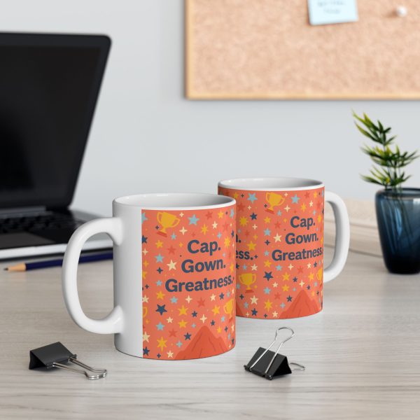 Cap, Gown, Greatness Graduation Mug - Image 3