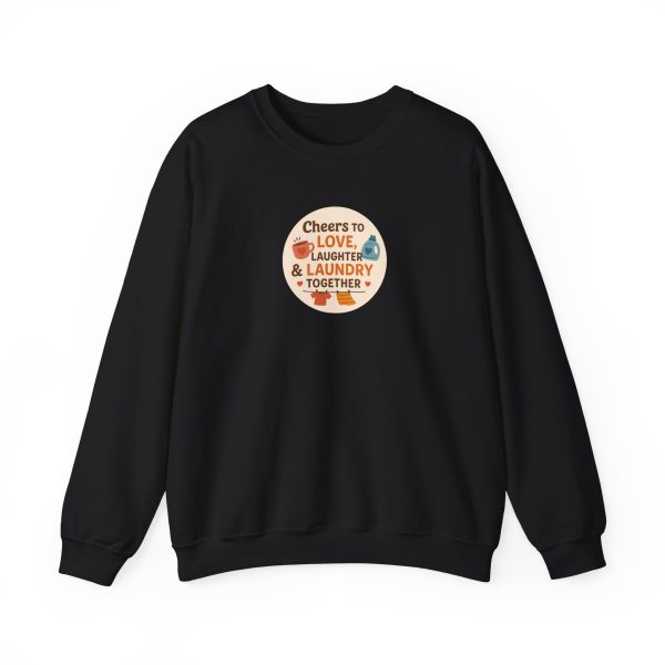 Cheers to Love Laundry And Laughter Sweatshirt - Image 6