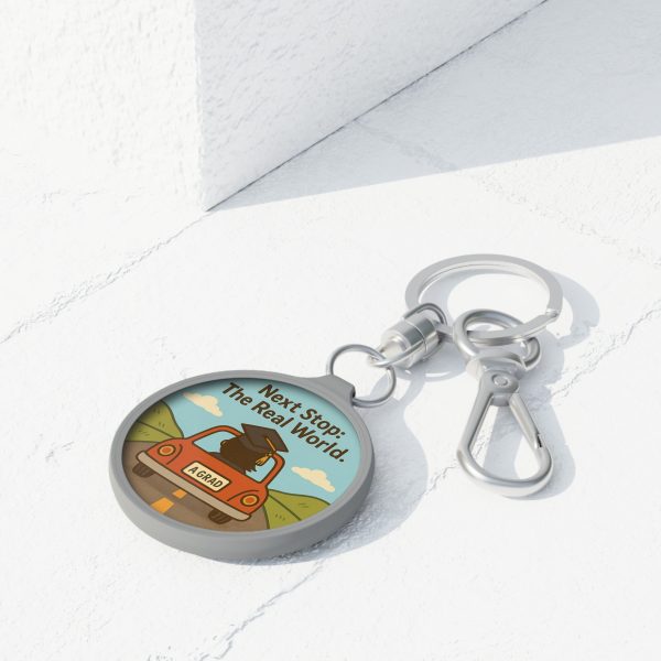Next Stop Real World Graduation Keyring Tag - Image 3