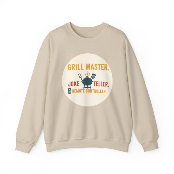 Grill Master Joke Teller Remote Controller Sweatshirt - Image 6