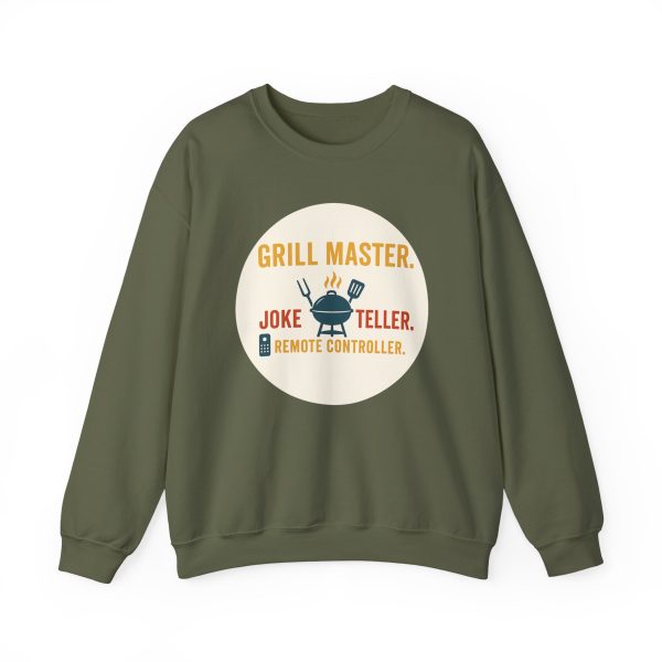 Grill Master Joke Teller Remote Controller Sweatshirt - Image 9