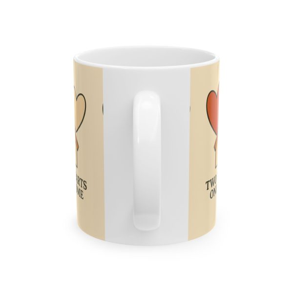 Two Hearts One Home Ceramic Mug - Image 2